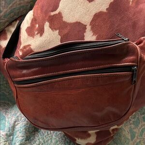Stylish Brown Leather Fanny  pack